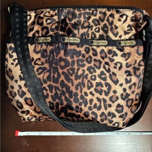 LeSportsac Brown Leopard Crossbody Bag Cleo